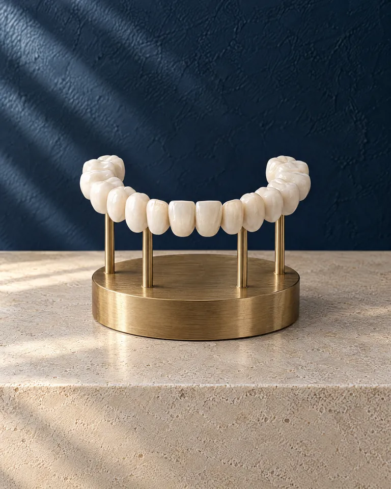 Illustration of full-arch dental implants